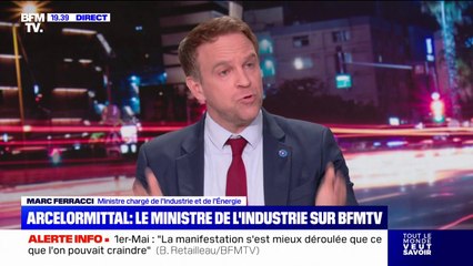 ArcelorMittal: "J'irai à Dunkerque quand on aura trouvé des solutions", assure Marc Ferracci, ministre chargé de l'Industrie