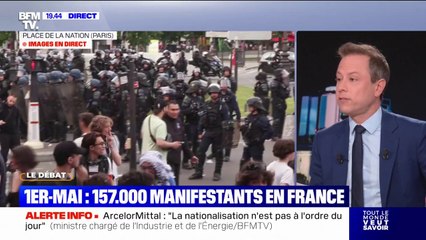 Rassemblements du 1er-mai: 157.000 manifestants en France, selon le ministère de l'Intérieur