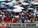 Fuerza obrera marcha en rechazo a las políticas de EE.UU. y El Salvador contra los migrantes