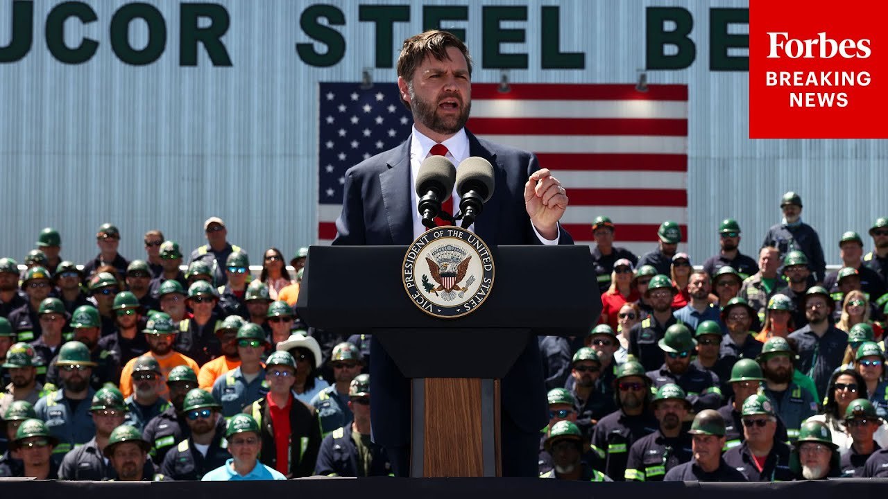 JD Vance Decries Globalization In Remarks To South Carolina Steel Plant