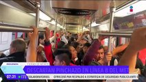 Descartan pinchazo en la Línea B del Metro CDMX