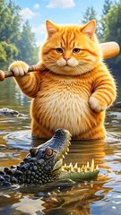 Ai animated Cat funny video #pets #funny #wildlife