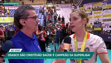 Camila Brait fala sobre o hexacampeonato do Osasco na Superliga feminina