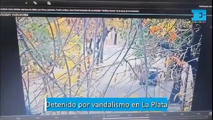 Detenido por vandalismo en La Plata