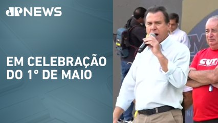 Ministros defendem permanência de Lupi na Previdência durante ato em São Paulo
