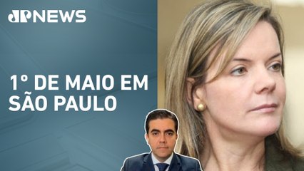 Gleisi Hoffmann nega medo de Lula em participar de atos esvaziados; Vilela analisa