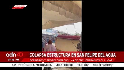 🚨¡Última Hora! Colapsa estructura en San Felipe del Agua, Oaxaca
