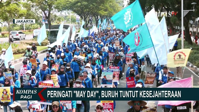 Aksi Hari Buruh di DPR, Ini Poin Tuntutan GSBI ke Pemerintah: Cabut UU Ciptaker, Hapus Outsourcing!
