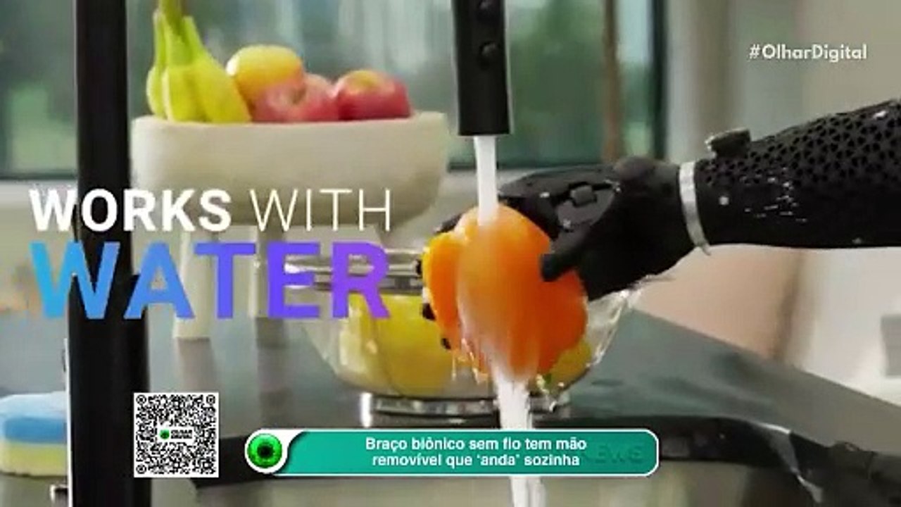 Braço biônico sem fio tem mão removível que ‘anda’ sozinha