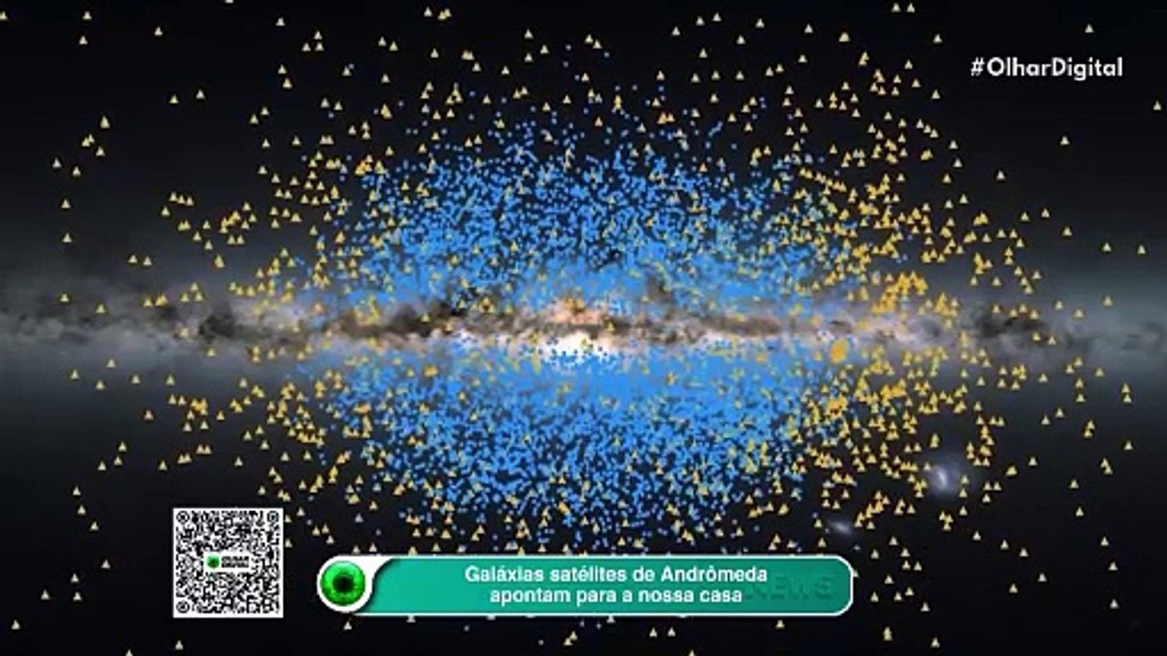 Galáxias satélites de Andrômeda apontam para a nossa casa