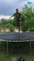 181. It was definitely the trampoline's fault  🤸‍♂️ #shorts #trampoline #fail #humor