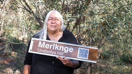 Quiet acts of language revival is changing street signs in Alice Springs