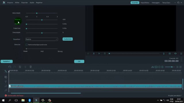 Edição de Áudios e Músicas No Wondershare Filmora 7.8.9