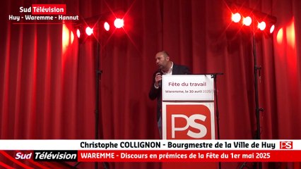 WAREMME - Discours de Christophe COLLIGNON pour la Fête du 1er mai 2025