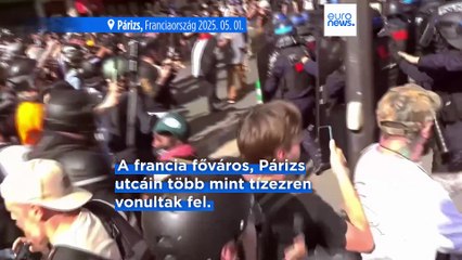 Tízezrek vettek részt a május elsejei tüntetéseken Európa-szerte