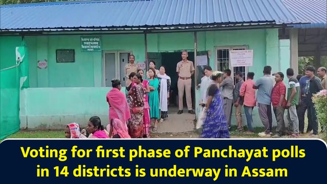 Voting for first phase of Panchayat polls in 14 districts is underway in Assam