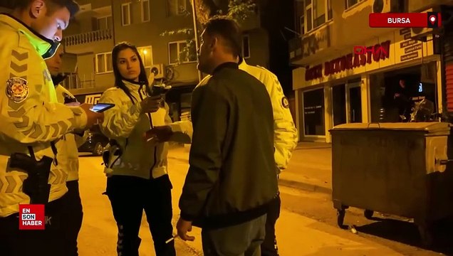 Bursa'da alkollü sürücü ile polisin sabır sınavı