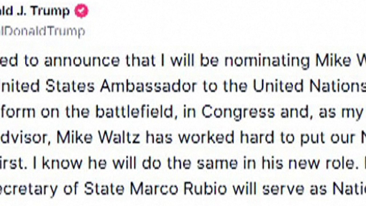 Chat-Affäre: Trump versetzt Sicherheitsberater Waltz zur UNO