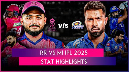 RR vs MI IPL 2025 Stat Highlights: Mumbai Indians Continue Winning Streak