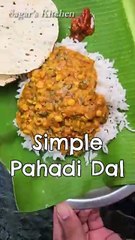 Uttarakhand ka Simple Pahadi Dal #Shorts #DalTadka #DalTadka #Pahadi #DalRecipe