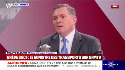 Grève SNCF: "Elle communiquera le plan de transport dès ce week-end", assure Philippe Tabarot (ministre des Transports)