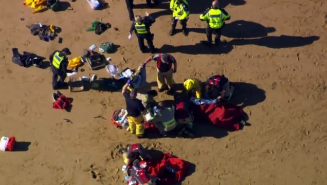 Emergency services responding to helicopter crash near Point Lonsdale
