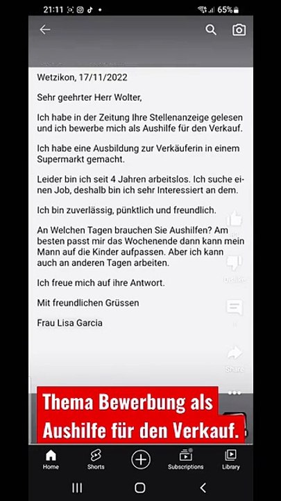 brief Schreiben b1, Goethe Zertifikat