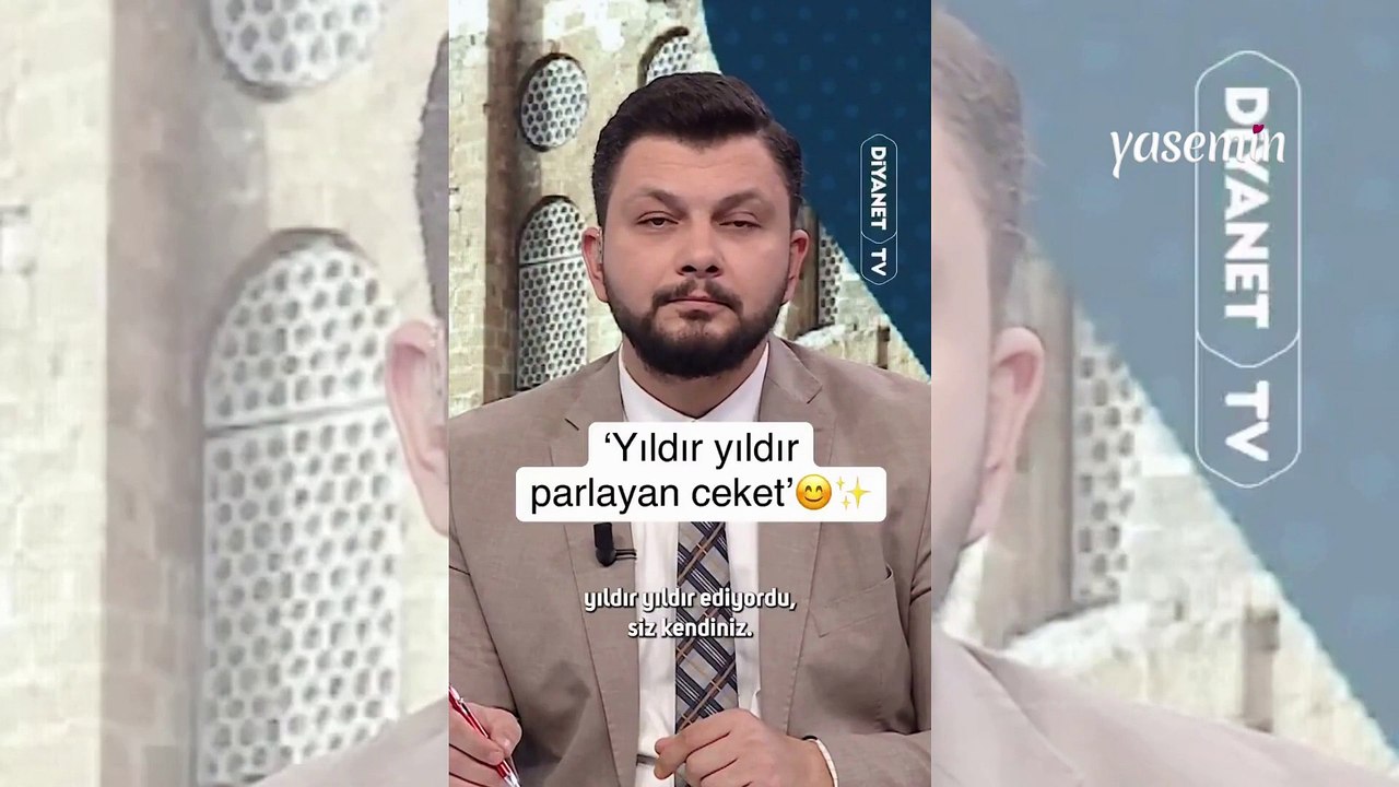 Yıldır Yıldır Parlıyor’ dedi! Ordulu Halil Amca, Diyanet TV Sunucusunun ceketine talip oldu