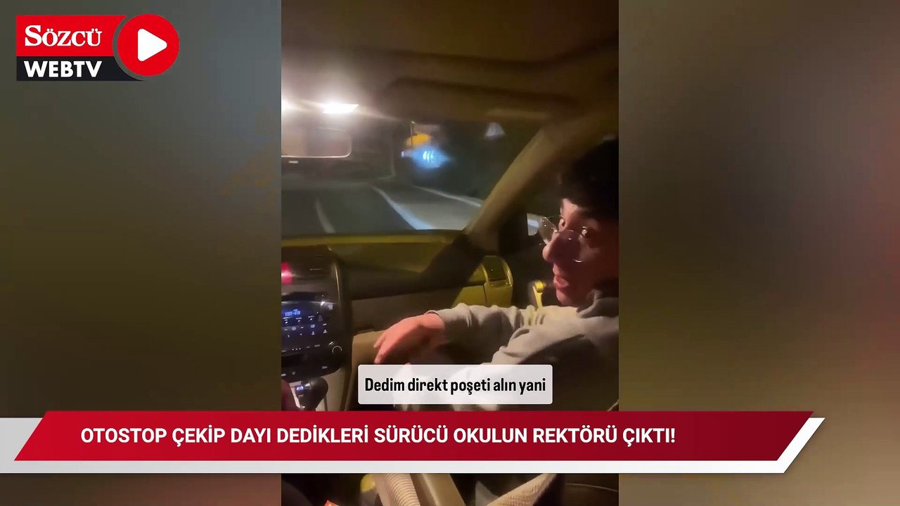 Otostop çekip dayı dedikleri sürücü okulun rektörü çıktı! Üniversiteli gençler şoka uğradı