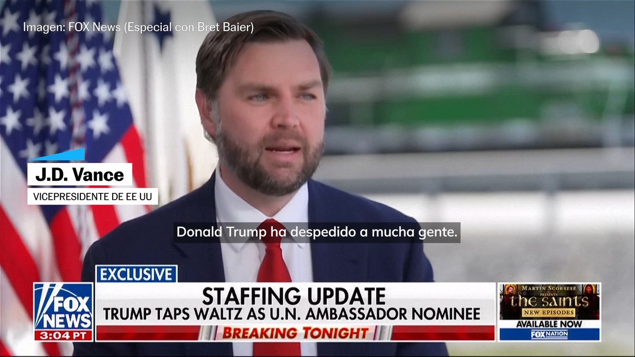 Vance, sobre el relevo de Waltz: "Si el presidente Trump hubiera querido despedirle por el 'Signalgate', lo hubiera hecho"