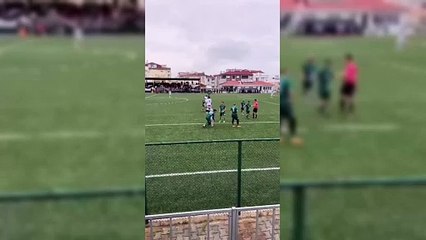 Sinop'ta amatör lig maçında olay çıktı