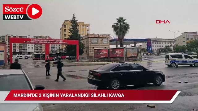 Mardin'de 2 kişinin yaralandığı silahlı kavga kamerada
