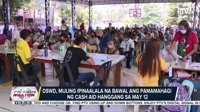 DSWD, muling ipinaalala na bawal ang pamamahagi ng cash aid hanggang sa May 12
