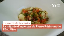 La recette de la semaine : la mijotée d’asperges de Pierre Résimont de l’Eau Vive