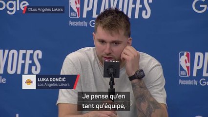 Lakers - Dončić: “Nous n'avons pas joué comme nous le devions”