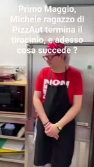 Pizzaut, la gioia del ragazzo assunto a tempo indeterminato l'1 maggio