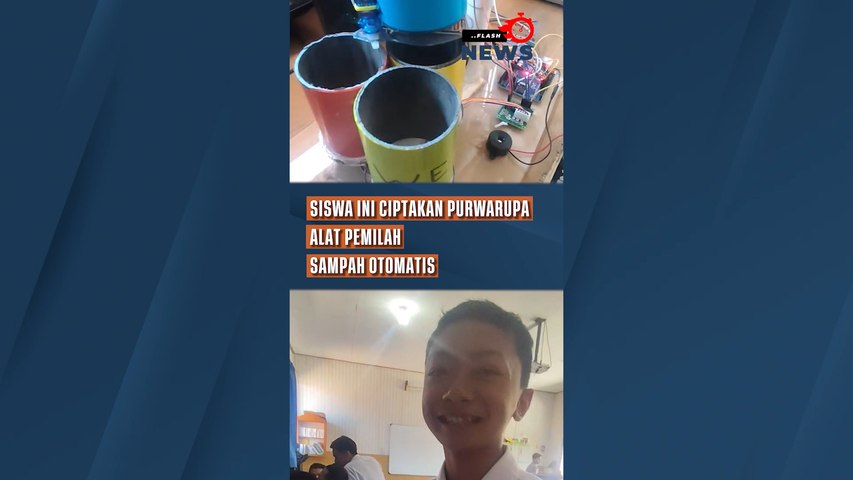 Siswa Ini Ciptakan Purwarupa Alat Pemilah Sampah Otomatis