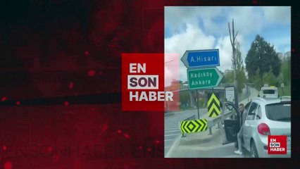 İstanbul trafiğinde sürücü tartışması: Gel, erkeksin ya hani