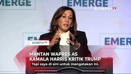 Mantan Wapres AS Kamala Harris Kritik Kebijakan Trump
