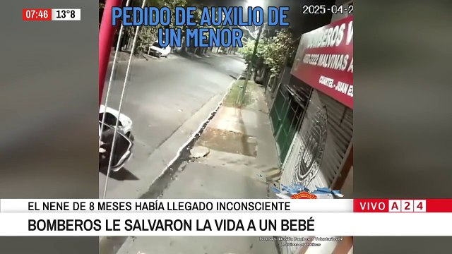 Drama y héroes en Malvinas Argentinas: bomberos salvaron a un bebé de 8 meses que no respiraba
