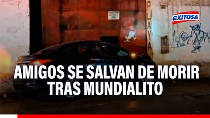 Grupo de amigos se salva de morir tras Mundialito de El Porvenir: Vehículo chocó contra inmueble