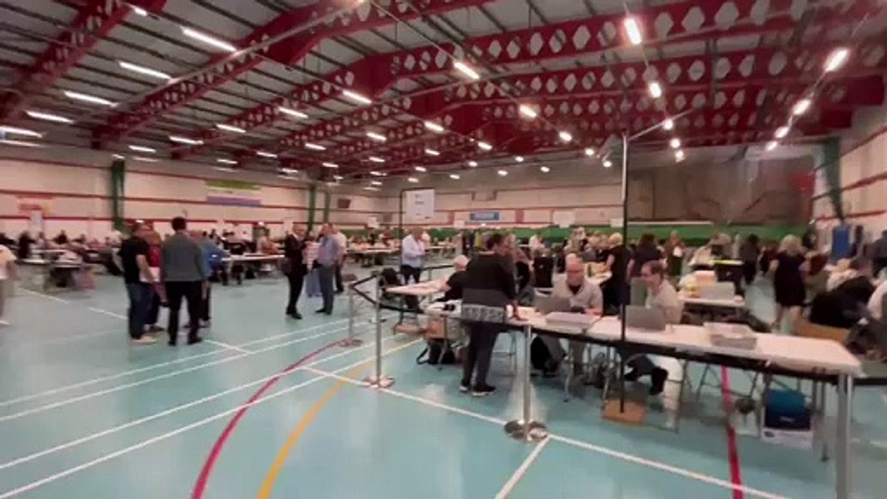 Inside the counting hall