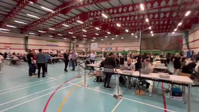 Inside the counting hall