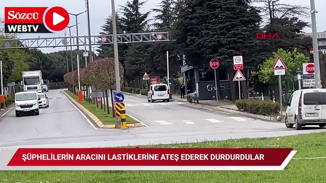 Şüphelilerin aracını lastiklerine ateş ederek durdurdular
