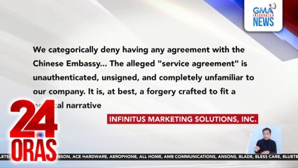 Sagot ng kumpanyang itinuturong kinontrata umano para bumuo ng troll farm at impluwensyahan ang eleksyon | 24 Oras