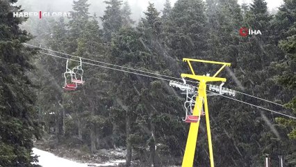 Uludağ'da mayısta kar sürprizi!