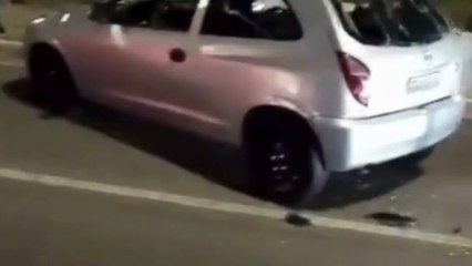 Mãe destrói Celta após filho ser parado em Blitz