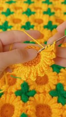 crochet flower/ crochet sunflower 🌻