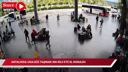 Antalya'da usulsüz taşınan 300 kilo ete el konuldu