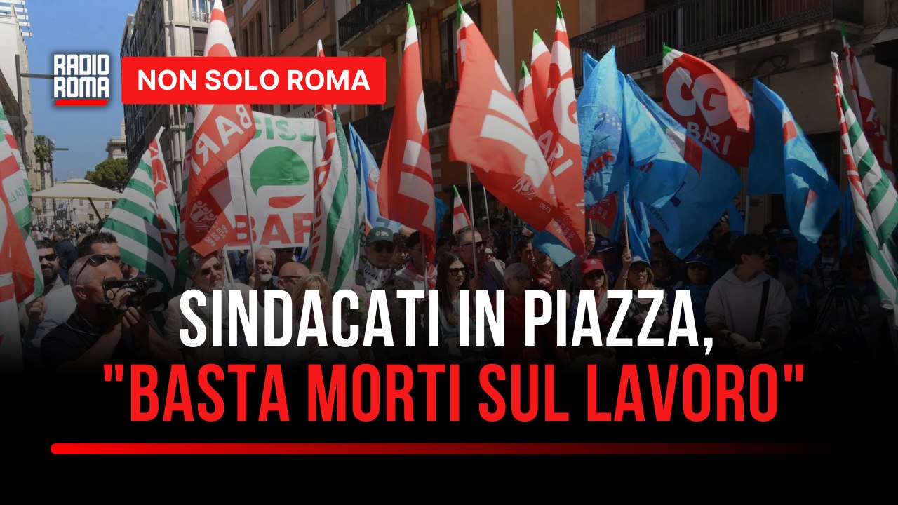 Sindacati riuniti in piazza per il Primo Maggio, "Basta morti sul lavoro"